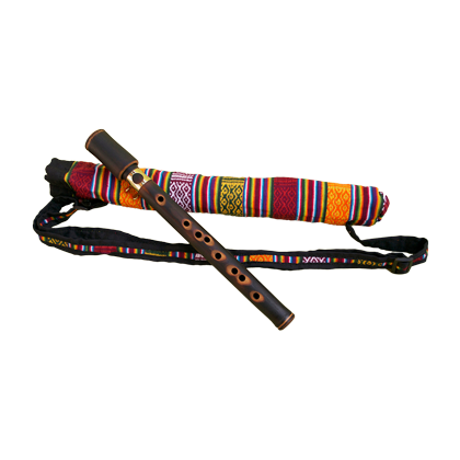 Xaphoon Reisetasche Nepali Stoff mit Tragegriff mit Instrument und Polsterung zum Schutz in buntem Design